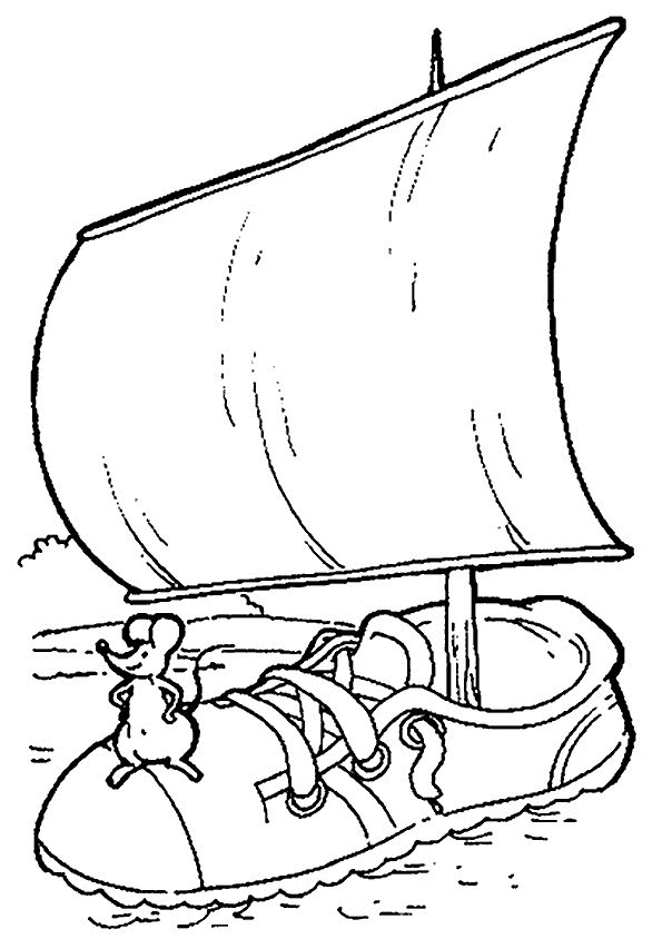 Plansa de colorat cu Soarece 14 6
